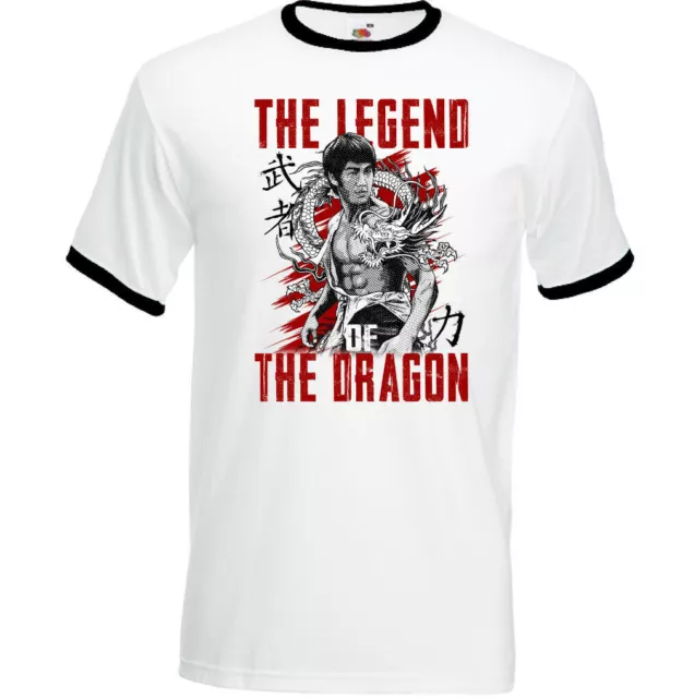 T-shirt uomo arti marziali Legend of the Dragon MMA allenamento top palestra