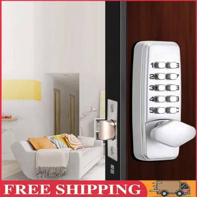 Metal Door Code Lock Sturdy Waterproof Password Code Number Lock for Home Office