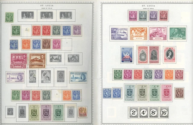ST. LUCIA Album Page Lot #130 - SEE SCAN - $$$