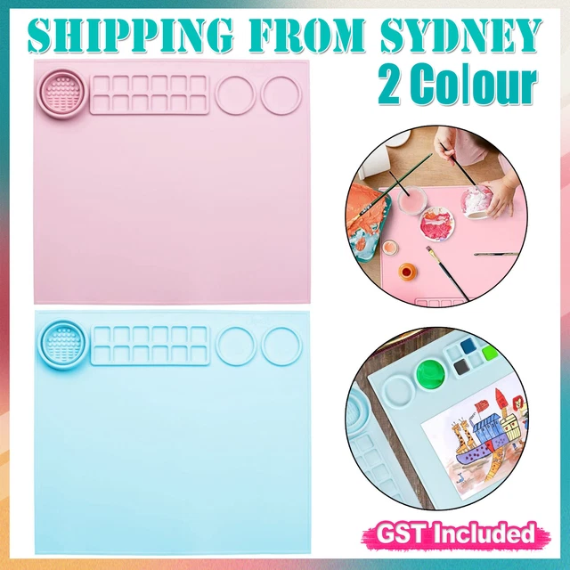 Non-Stick Silicone Drawing Board Pigment Palette Silicone Painting Mat Clay Mat