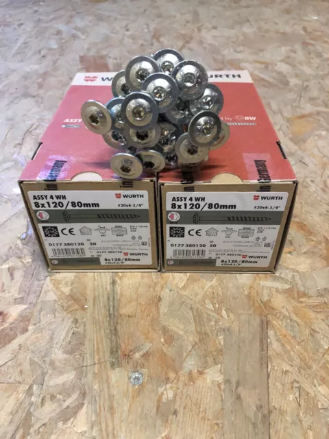 Würth Assy 4 WH Tellerkopfschrauben Original Konvolut