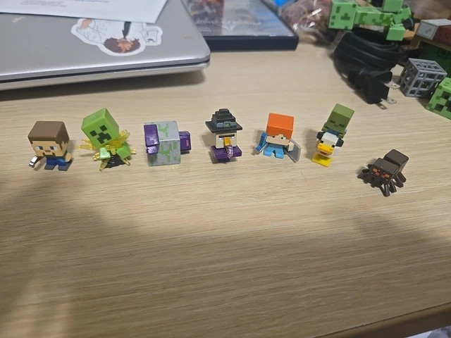 MOJANG MINECRAFT MINIFIGURES Assorted Lot of Creeper Steve Duck