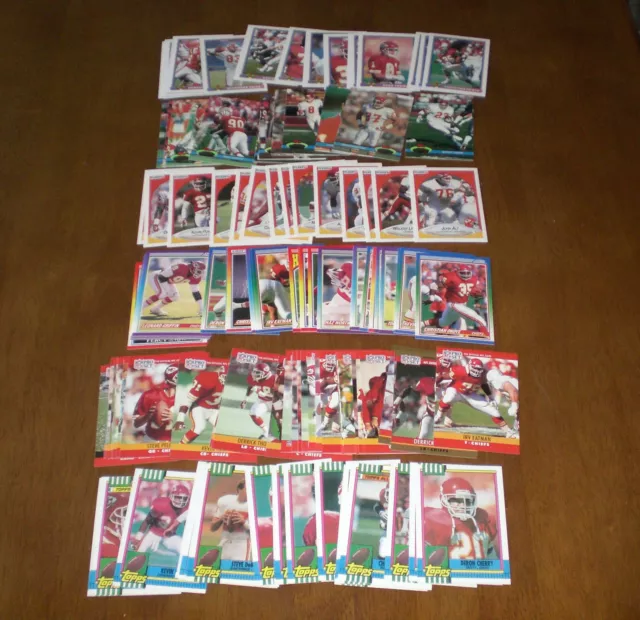 6 1990's KANSAS CITY CHIEFS TEAM SETS