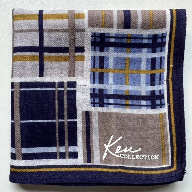 Handkerchief Men's Vintage Art Plaids Geometric Pocket Square Cotton 18"