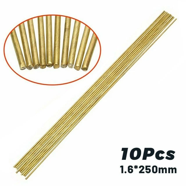 Sourcing Map Lot 2 Tiges Laiton Solide 3mm Diamètre 150mm Longueur - Barre Ronde Bricolage