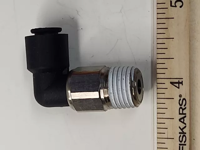 Push To Connect 1/4" tube x 1/4" mnpt swivel elbow 90 fittings Legris  4 QTY