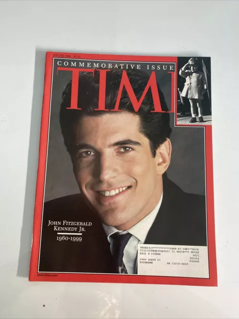 1999 Juillet 26 Time Revue John Fitzgerald Kennedy Jr (MH577)