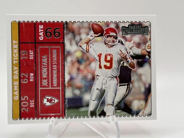 Joe Montana 2022 Panini Contenders Game Day Ticket   GDT-JMO