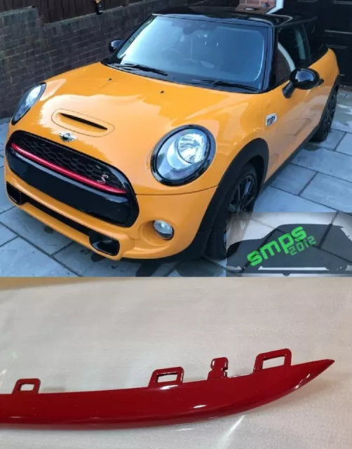 Mini F56 Replacement Grille Strip JCW Red Gloss Cooper S / JCW (F55, F56, F57)