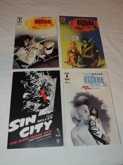 4 Dark Horse Comics Sin City The Babe Wore Red; Hell And Back 4 5 9 Frank Miller