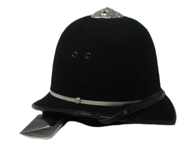 Ex Police NEW Rose Top Custodian Helmet Black Chrome Collector Uniform Patrol