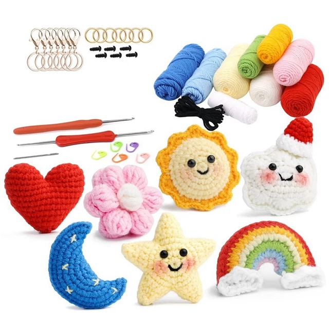 Crochetta Kit Uncinetto Per Principianti Con Filato Easy Peasy, Tutorial Video Passo-passo E Tutti Gli Accessori, Per Adulti E Bambini