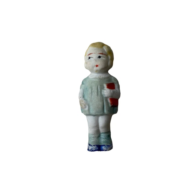 Antique Vintage Miniature Bisque Doll Marked Made in Japan.
