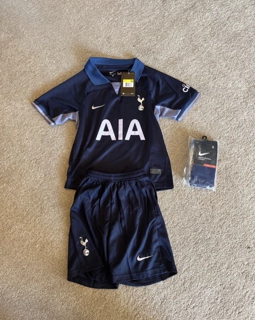 2023/24 Tottenham Kids Football Kits 23/24 Boys Strip Shorts+Shirt+Socks