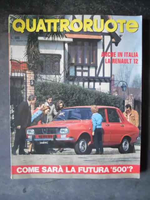 QUATTRORUOTE 173 Renault 12 OPEL GT 1900 Automatica Alfa Romeo Montreal [C18]