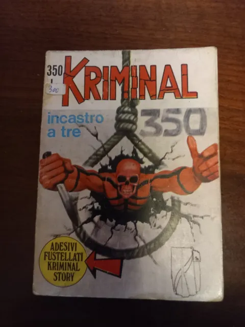 Kriminal Originale Edizione Corno N.350 Con Adesivi