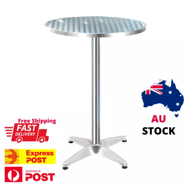 Outdoor Bar Table Indoor Furniture Adjustable Aluminium Round Foldable Portable