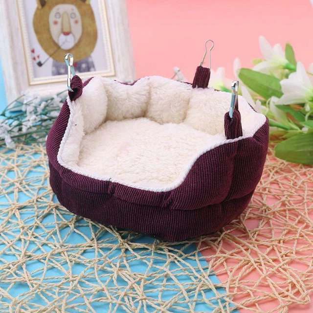 Pet Nest Velvet Hanging Sofa Bed Hammock for Hamster Guinea Pig Sugar Glider