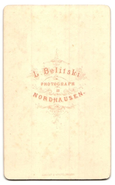 Photography L. Belitski, Nordhausen, middle-aged gentleman with magnificent Vollba 2