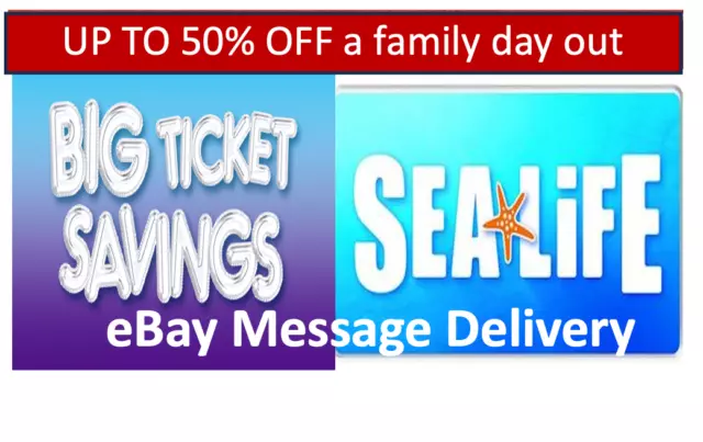 4 x ALMOST FREE TICKETS 🎉 SeaLife Sea Life Center LOCH LOMOND  EXPIRES 31/12/24