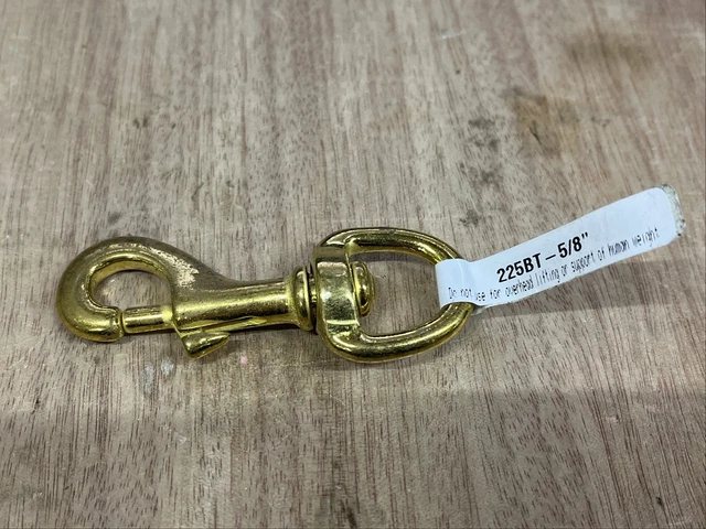 Baron Bronze Bolt Snap On Hook Round Eye Swivel 5/8" 225BT