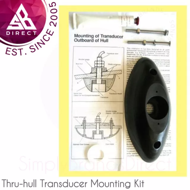 NASA Marine Thru Hul Transducer Mounting Kit│For Mounting Depth Transducer│THTMK