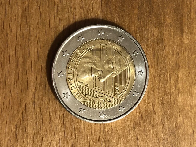 RARE PIÈCE DE 2 euros, France 2022, Jacques Chirac commémorative. EUR