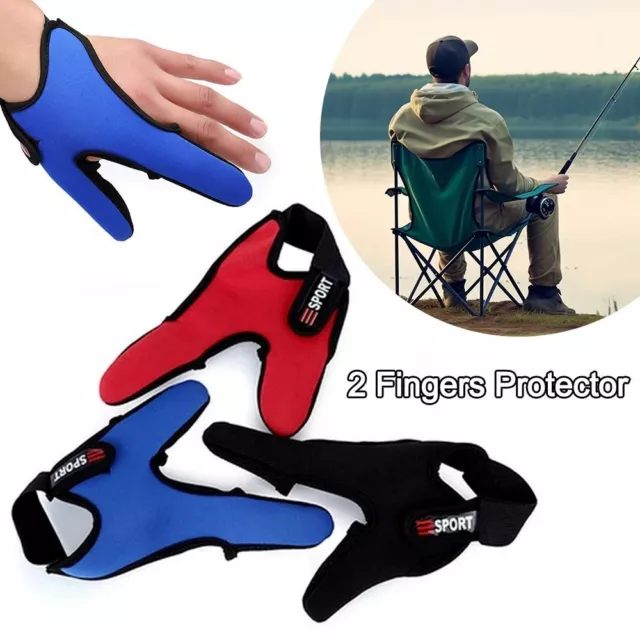 Anti-Slip 2 Fingers Protector Breathable Men Women Gloves Sunscreen  Gloves