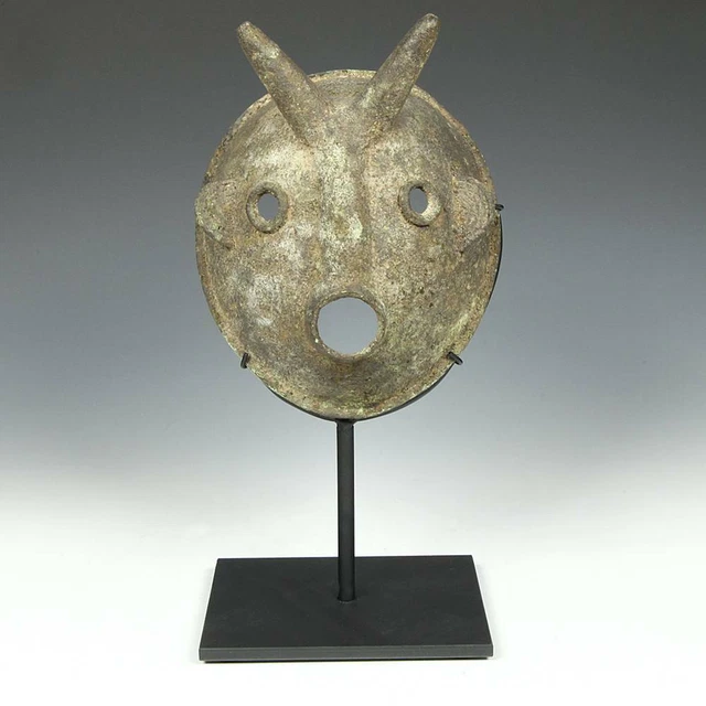 Family Mask Bronze Bobo Fing People Burkina Faso West Africa Early 20Th C. 5