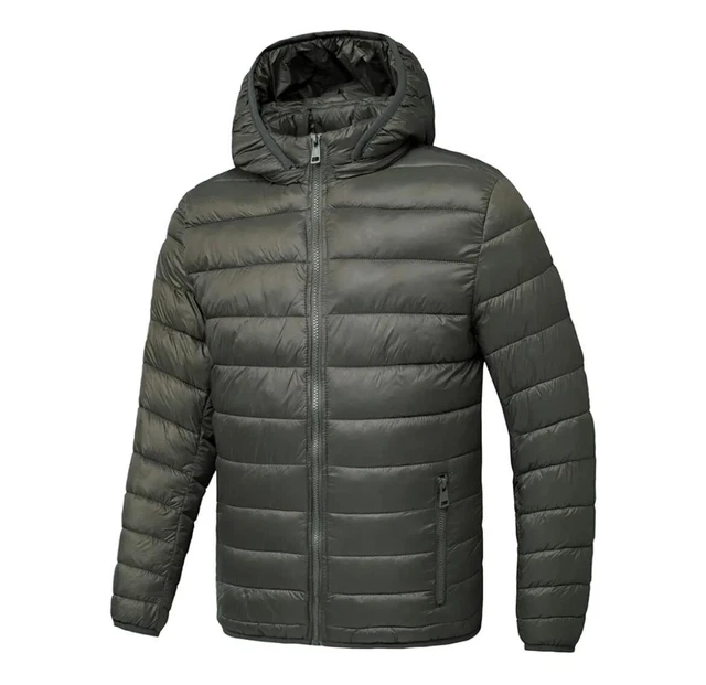Piumino Da Uomo Primaverili Con Cappuccio Rimovibile 5