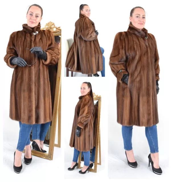 A4576 Nerzmantel Nerz Mantel Echt Pelz Pelzmantel -  Saga Mink Fur Coat