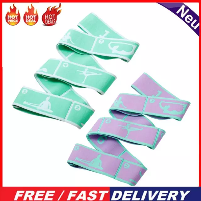 Stretch Strap Elastic Exercise Strap with 8 Loops Gymnastics Stretching Strap