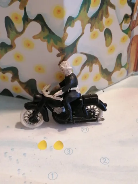 Minialuxe Plastique - Moto  Motard police gendarmerie  7.5 cm