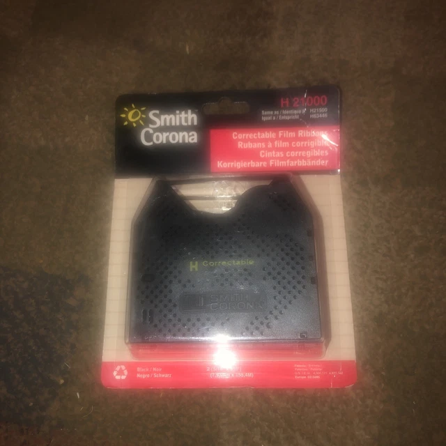 (2) Genuine OEM Smith Corona H Series 21000 Correctable Typewriter Ribbon
