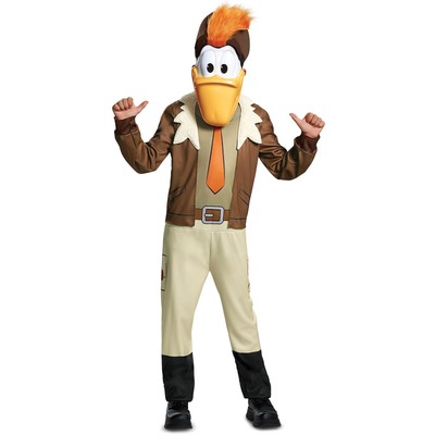 BOYS DUCKTALES LAUNCHPAD Disney Halloween Costume Jumpsuit Hat Mask