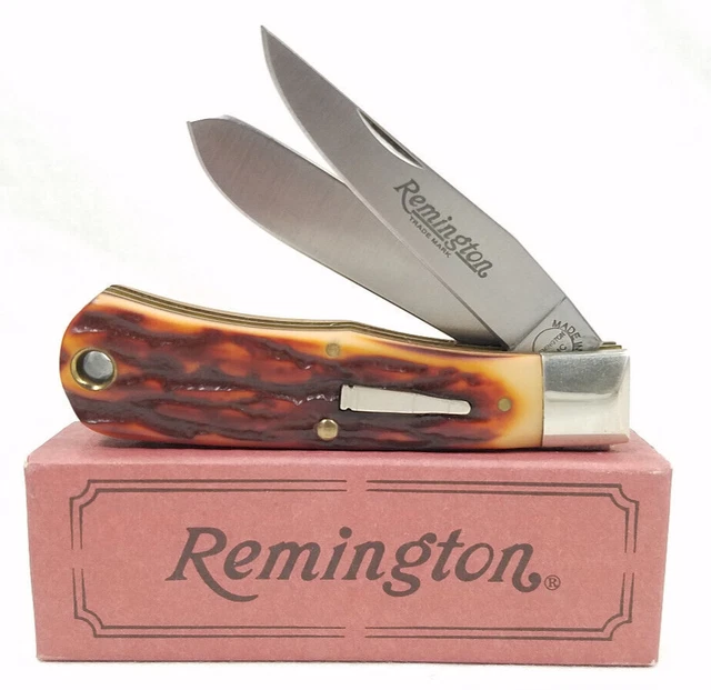 Remington UMC Bullet Pocket Knife Mini Trapper R1178 USA Hunting Blade 1991 NEW