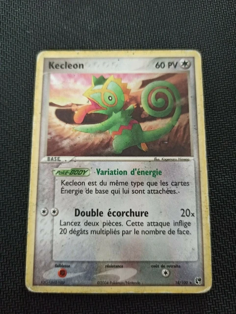 Carte pokémon Kecleon 18/100 Ex Tempête De Sable Français Etat moyen