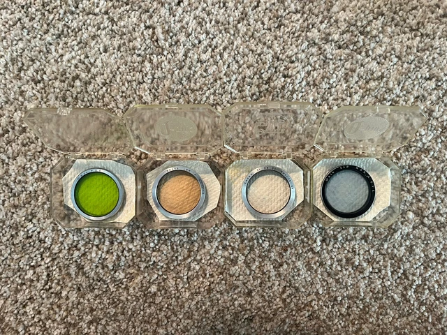 2 Walz and 2 Kenko 30mm Colored Filter Lenses 2 Walz and 2 Kenko 30mm Colored Filter Lenses