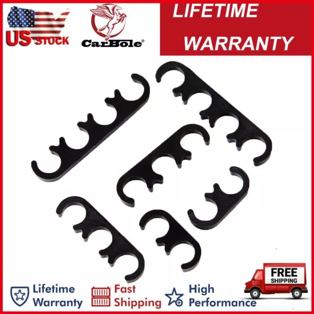 6PCS Clip-in Spark Plug Wire Separators Dividers Looms For GM Chevy Ford 7mm 8mm