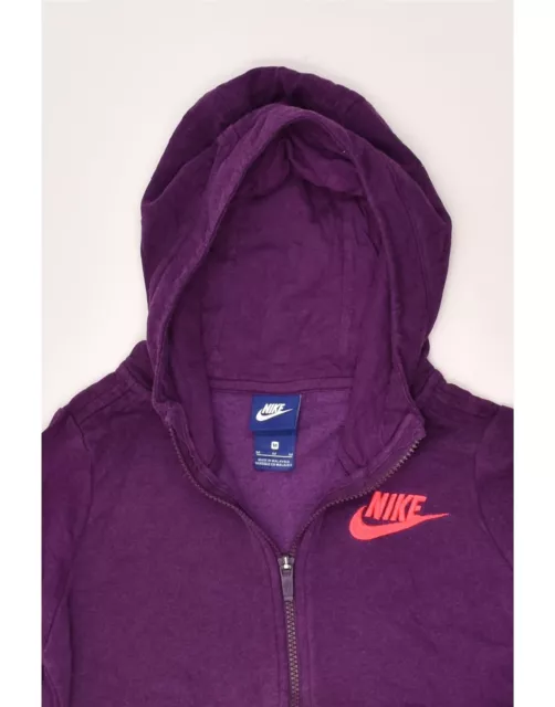 Maglione con cappuccio NIKE per ragazze con cerniera 12-13 anni viola medio cotone AQ97 3