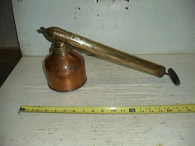 Old Vintage Brass & Copper Blizzard Bug Sprayer D B Smith & Co. Utica NY