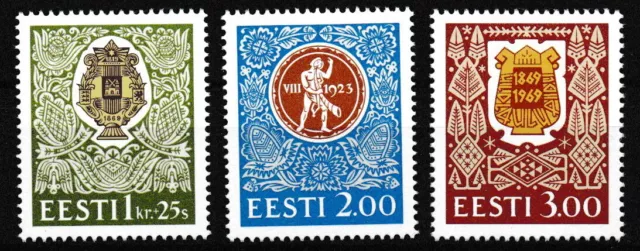 Estland - 125. Sängerfest Satz postfrisch 1994 Mi. 225-227