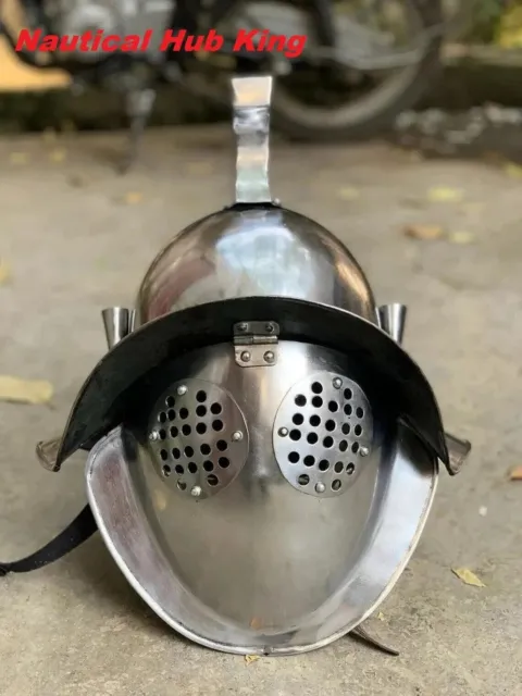 Gladiator Knight Helmet Medieval Larp Murmillo Farbri Crusader Fabri Armor Suit