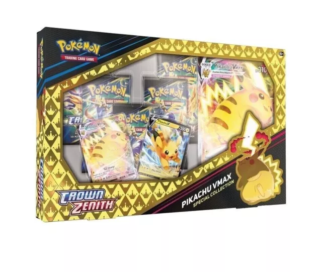 Pokemon Crown Zenith Pikachu VMAX collection Box Set - Brand New Sealed