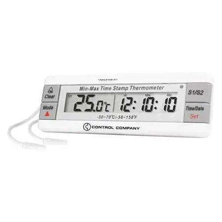 Traceable 4307 Digital Thermometer, 32 Degrees To 392 Degrees F For Wall Or