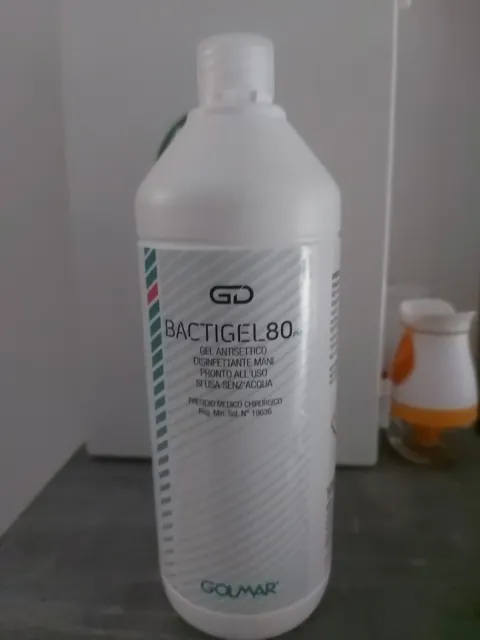 Golmar Bactigel 80 disinfettante - 1000 ml pronto all'uso 62% alcol