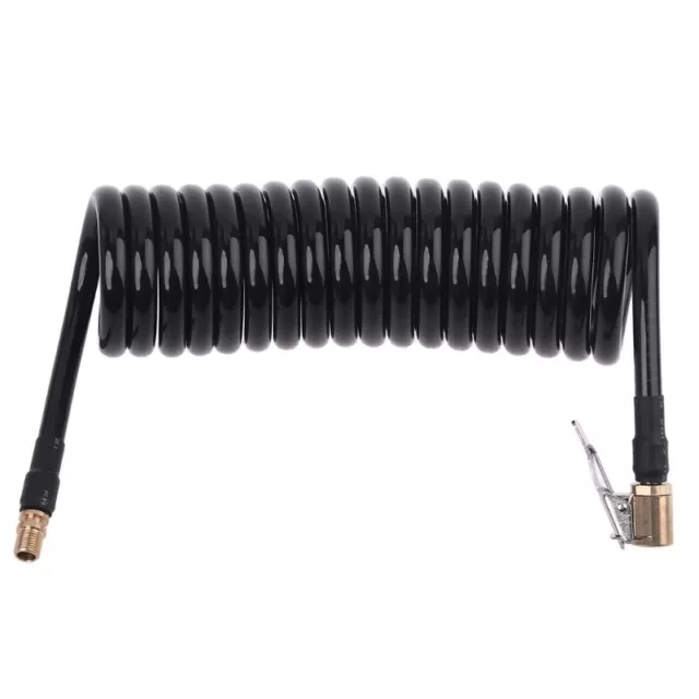 Compact Flexible PU Recoil Hose Spring Tube Black For Compressor Air Tool 3 for