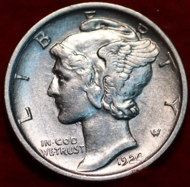 Uncirculated 1924 Philadelphia Mint Silver Mercury Dime