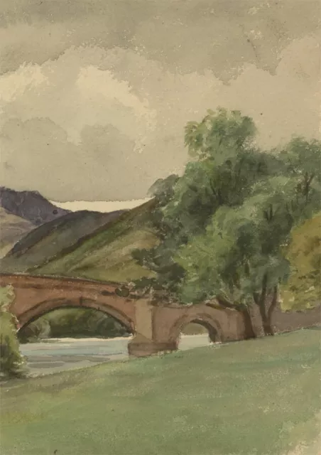Charles Edward Hannaford RBA - Early 20th Century Watercolour, Mountain View