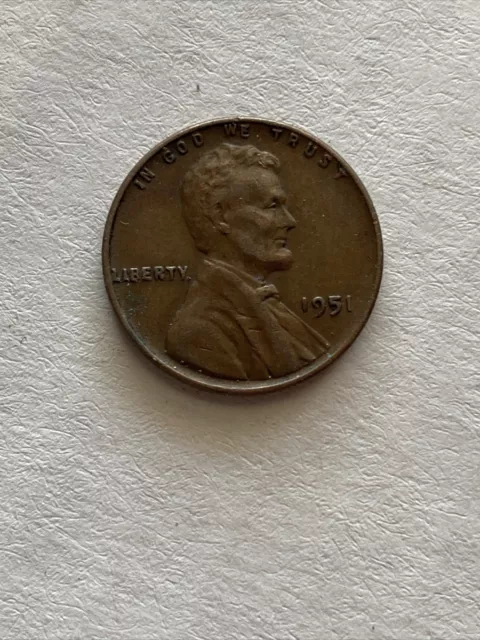 1951 Wheat Penny *Rare* No Mint Mark